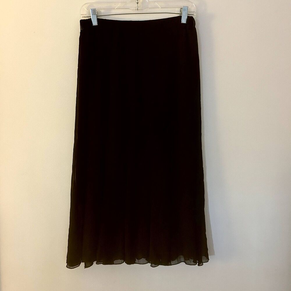 Lapis Anthropologie Womens Godet Midi Skirt-Sz S-Elastic Waist-Witchy-Whimsigoth